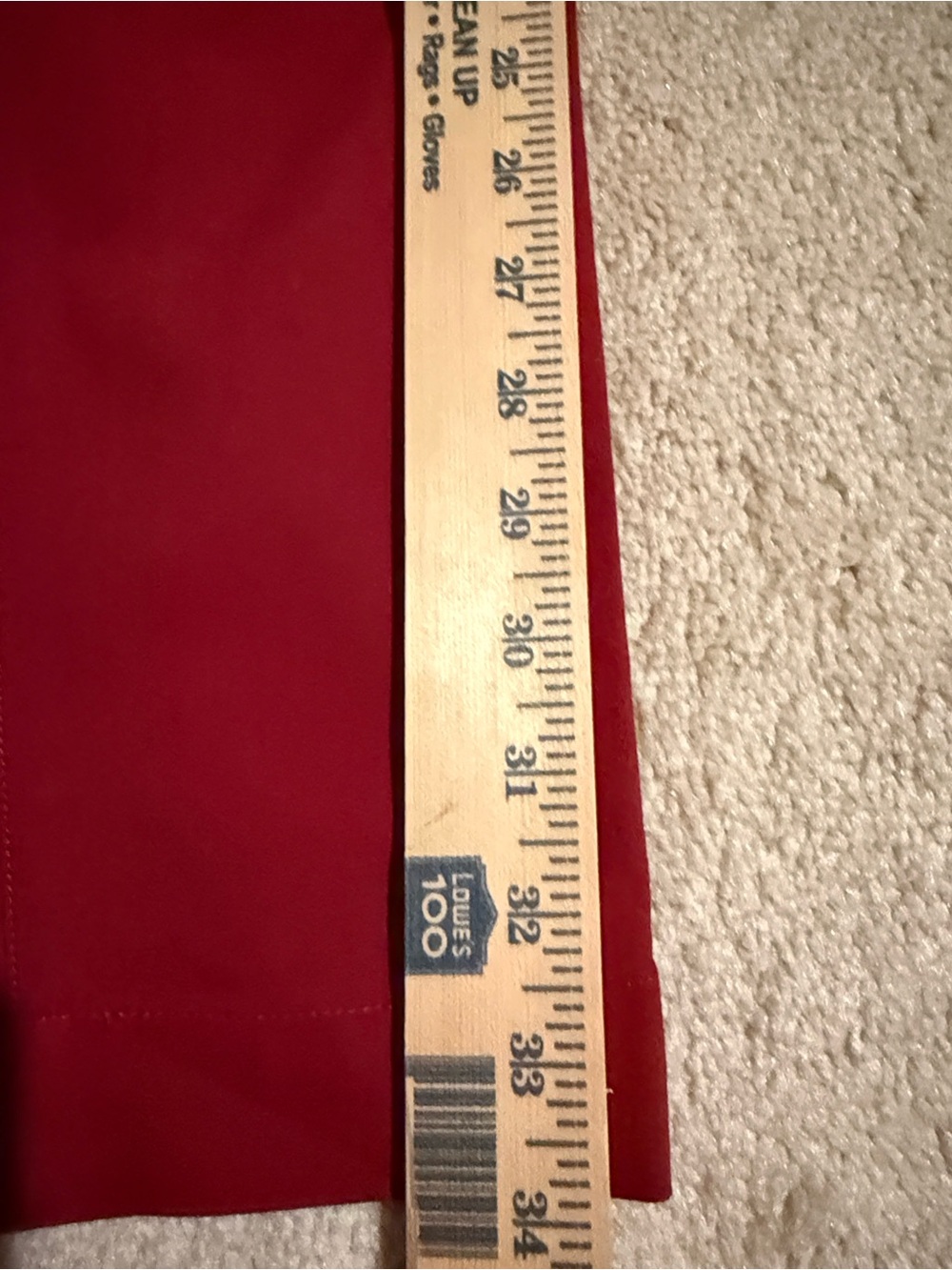 LOFT Julie Skinny Pants in Deep Red with Front Pocket Zippers - Picture 8 of 10